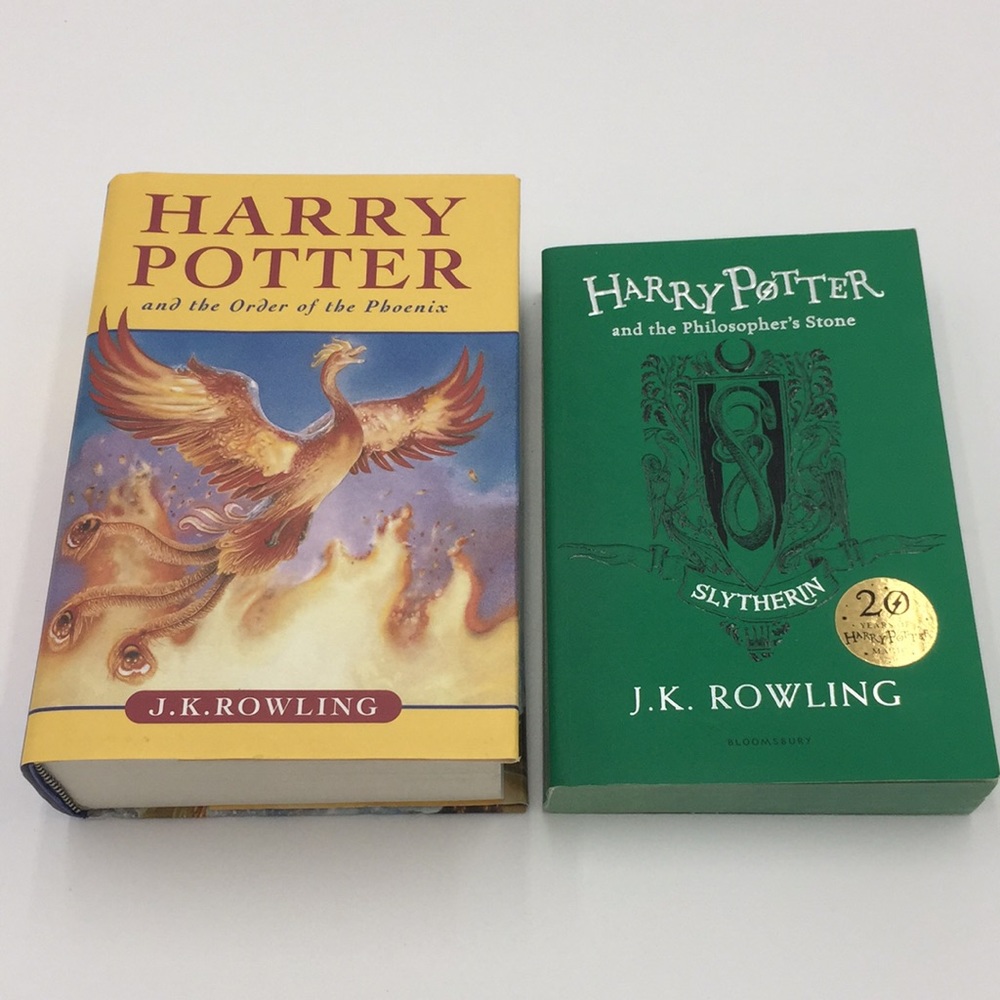 2 Harry Potter Books Novels by J.K. Rowling Bloomsbury